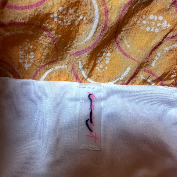 Free People Movement The Way Home Orange Print Shorts - Picture 4 of 6